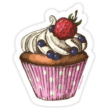 Pink cupcake
