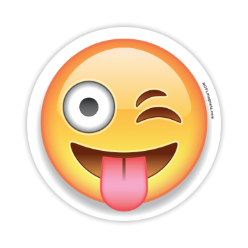 Verrücktes Emoticon