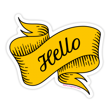 Hello - yellow ribbon