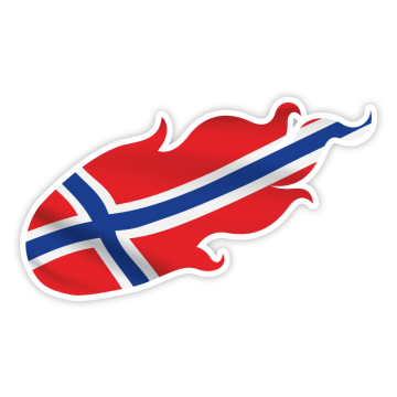 Flaming Flag NO