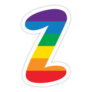 Dúhové písmenko Z