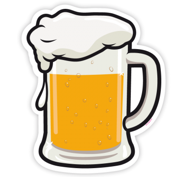 Beer with head